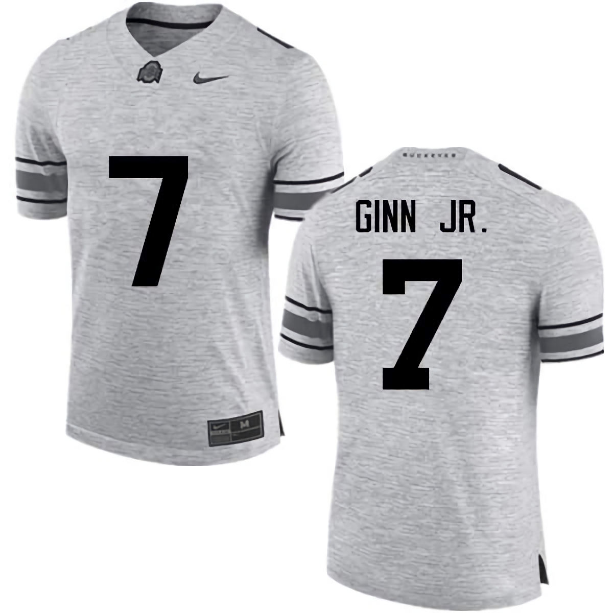 Ted Ginn Jr. Ohio State Buckeyes Men's NCAA #7 Nike Gray College Stitched Football Jersey GJB0656TX